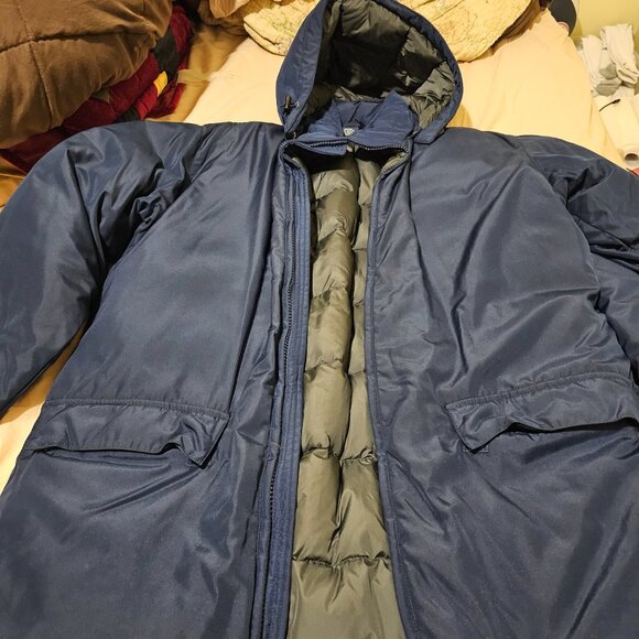 jacket (fairly new) blue L mens - Lands End - Picture 6 of 6